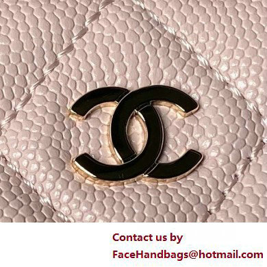 Chanel Grained Calfskin  &  Gold-Tone Metal Clutch with Chain Bag AP4000 Pink 2025